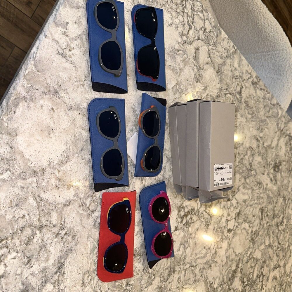 Lot of 6 Ray-Ban RY1632C Youth Sunglasses – For Parts/Repair – Asst Colors